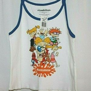 Nickelodeon Womens Tank Top NWT Sz L Juniors